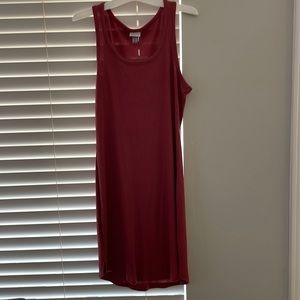 Target “a new day” mauve ribbed tank t-shirt dress